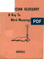 Word Meanings: Rosicrucian Glossarv Akevto