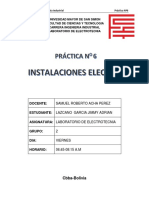 PRÁCTICA 6  -  INSTALACIONES ELECTRICAS