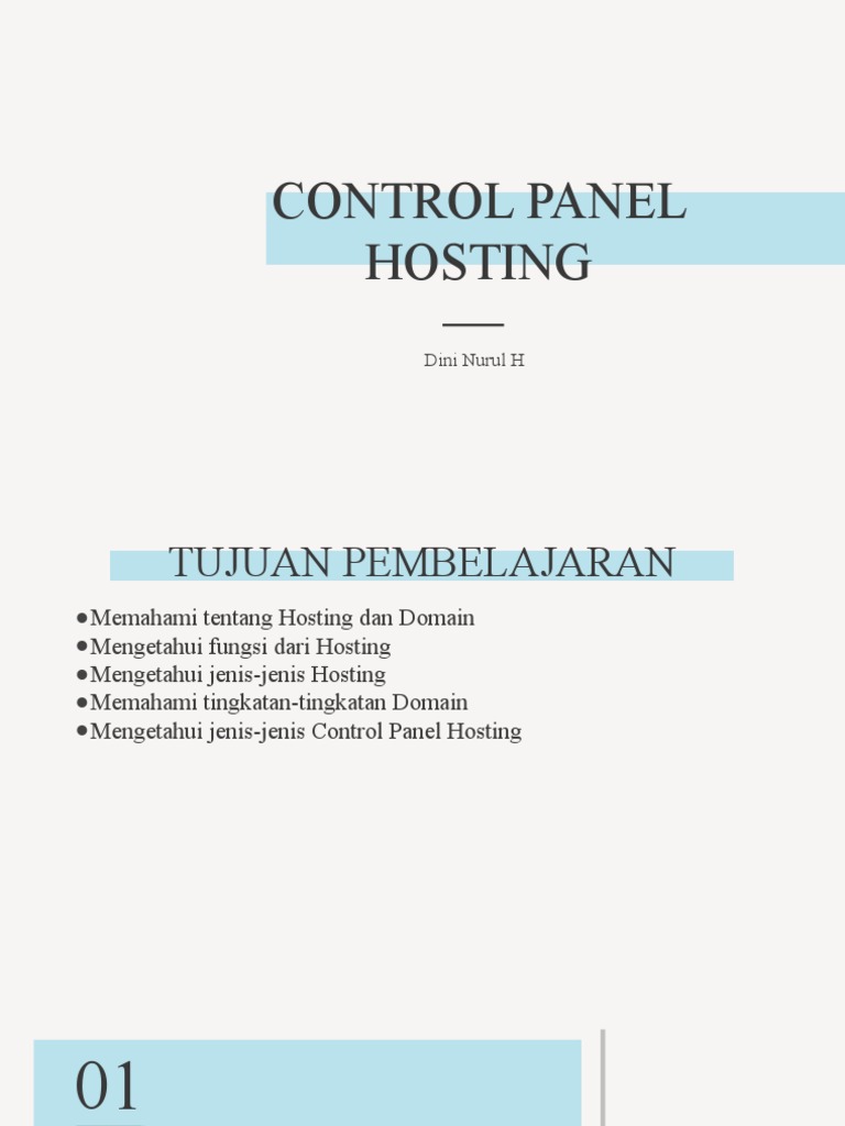 Jenis-Jenis Control Panel Hosting | PDF