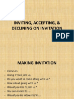 Inviting, Accepting, & Declining On Invitation