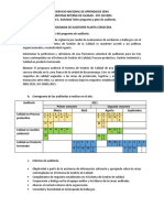 Programa de Auditoría Planta de