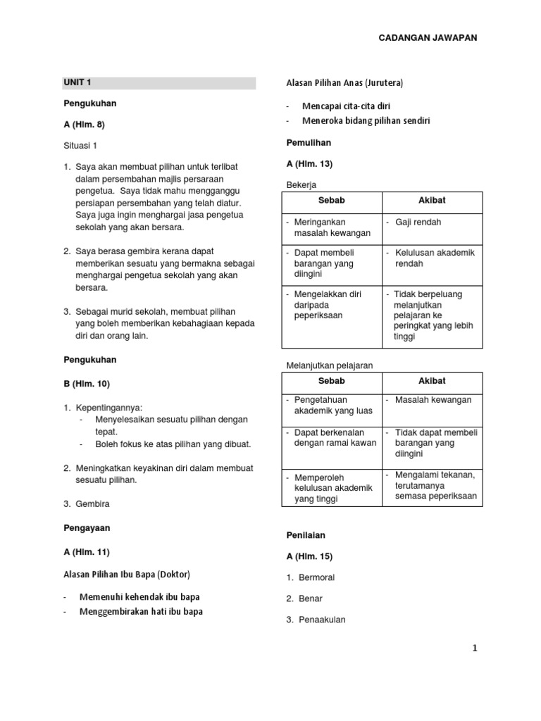 Jawapan Pendidikan Moral T3 Pdf