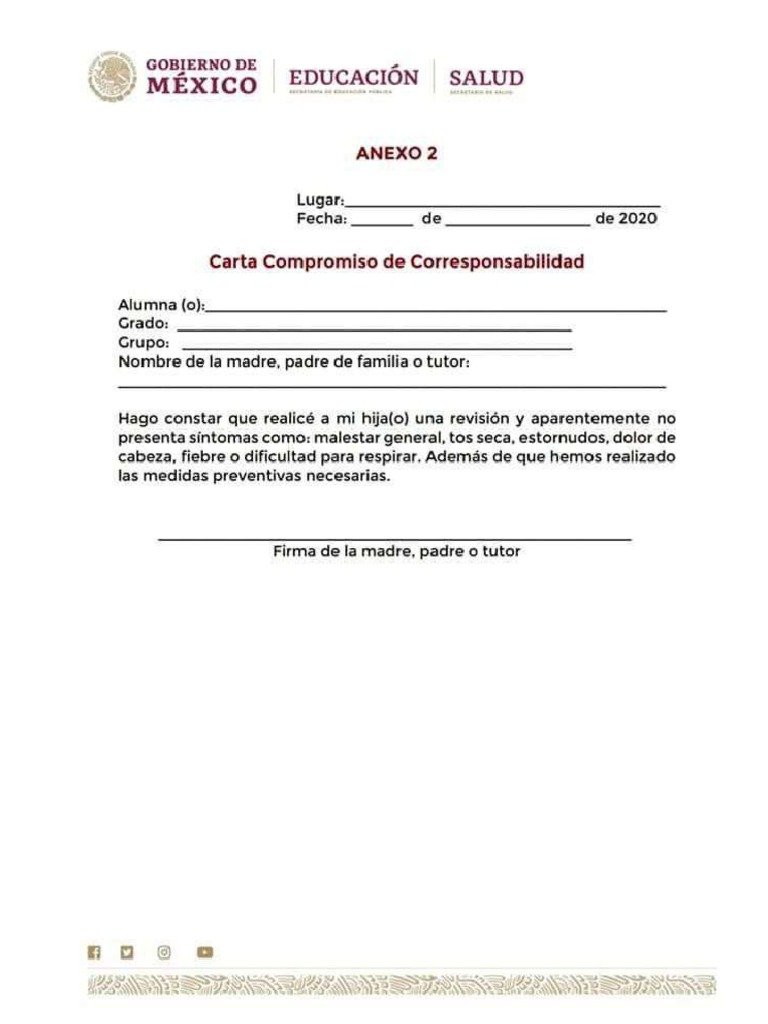 Carta Compromiso Sep 2 | PDF