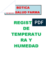 Registro Temperatura y Humedad