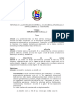 Ley Orgánica Contra la Delincuencia Organizada y el Financiamiento al Terrorismo 