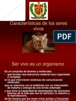 TEMA 1 - Caracteristicas de Los Seres Vivos PRE II SEC. LSA 2021.