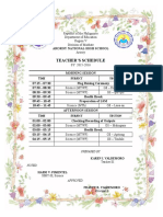 Teacher's Sched 2015-2016