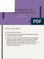Module 1 Fundamentals of OB
