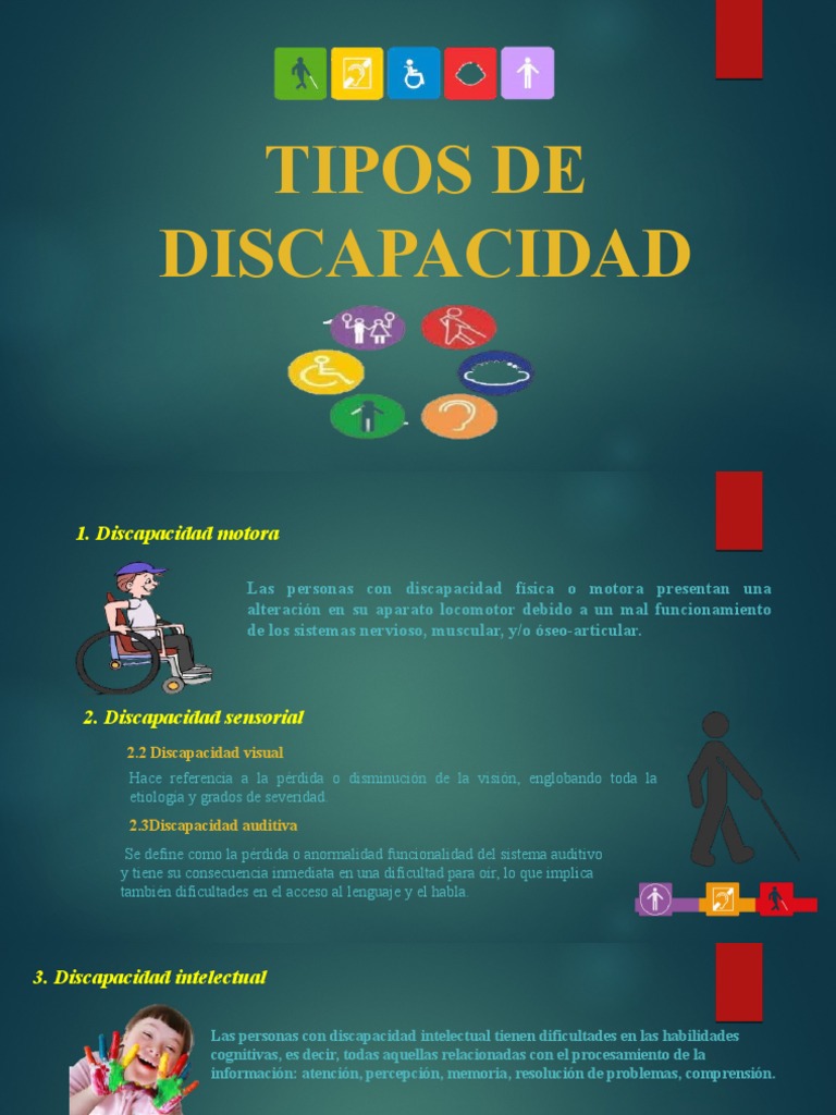 Tipos y grados de discapacidad | PDF