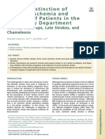 Clinicaldistinctionof Cerebralischemiaand Triagingofpatientsinthe Emergencydepartment