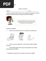 Guia de La Fuerza 4 ° Basico