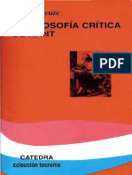 Deleuze, Gilles - La Filosofía Crítica de Kant