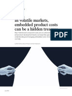 In Volatile Markets, Embedded Product Costs Can Be A Hidden Treasure