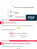 3 Fuerza, Masa y Aceleración de Partículas