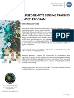Applied Remote Sensing Training (Arset) Program: Online Resource Guide