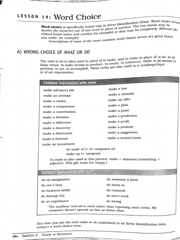Word Choice Pdf : Word Choice – YLSAC