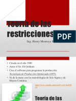 Teoria de Las Restrincciones TOC