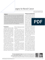 Article. (Review) Laparoscopic Surgery For Rectal Cancer.2009