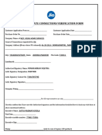 Corporate Connections Verification Form: M/S. Vizag Home Services