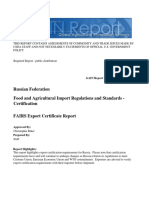 Food and Agricultural Import Regulations and Standards - Certification - Moscow - Russian Federation - 11-28-2014