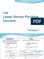 Lease Versus Purchasing