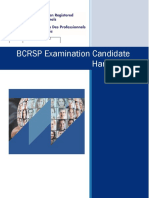 BCRSP Examination Candidate Handbook: Doc.024 Last Revision: June 2021