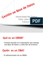 Gestión de Base de Datos - Tutoria1