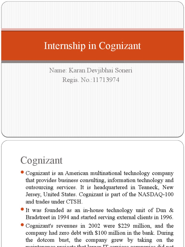 Cognizant Internship Overview 2025 | PDF | Spring Framework | Software ...