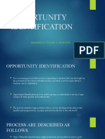 Opportunity Identification Report