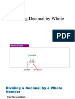 Dividing Decimal by Whole - PPTX Support