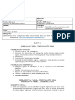 Habilidades de comunicación oral y resultados de test interpersonal