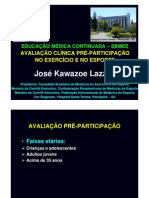 Avaliação clínica pré-participação no exercício e no esporte