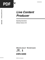 Live Content Producer: AWS-G500