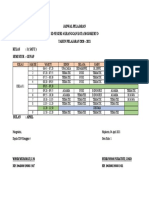 Jadwal Pelajaran SD April