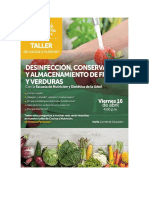 Limpieza, Densinfección y Conservación de Alimentos