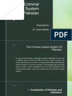The Criminal Justice System of Pakistan: Presented by Dr. Umair Minhas