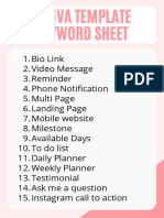 Bonus-Template Keyword Sheet