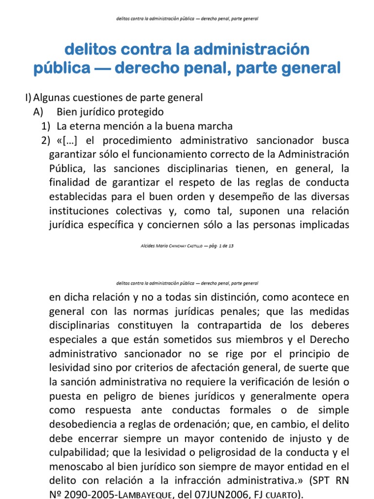 Delitos contra la Administración Pública | PDF | Soborno | Derecho penal