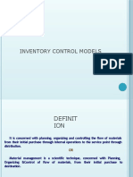 Essential Inventory Control Models