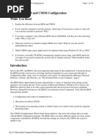 Chapter 3: BIOS and CMOS Configuration While You Read