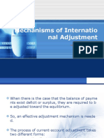 Mechanisms of Internatio Nal Adjustment: - Chapter 4