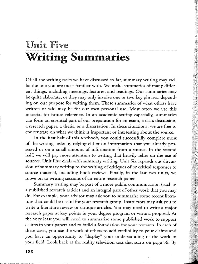Academic Writing For Grad Student - 3rd Edition - Unit 5 | PDF ...
