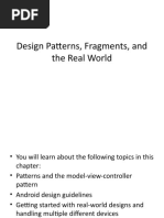 Design Patterns, Fragments, and The Real