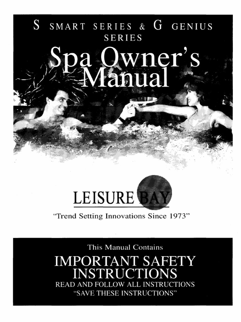 Leisure Bay Spa Manual PDF Hyperthermia Alkalinity