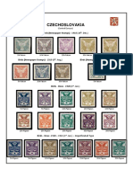 Czechoslovakia Birds Newspaper Stamps 1918-1991