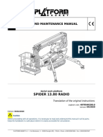 Use and Maintenance Manual: Spider 13.80 Radio