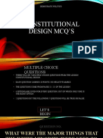 Constitutional Design Mcq's Presentation For Class