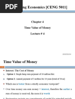 Engineering Economics (CENG 5011) : Time Value of Money Lecture # 4