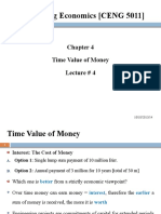 Engineering Economics (CENG 5011) : Time Value of Money Lecture # 4