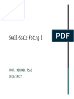 Small-Scale Fading I: Prof. Michael Tsai 2011/10/27